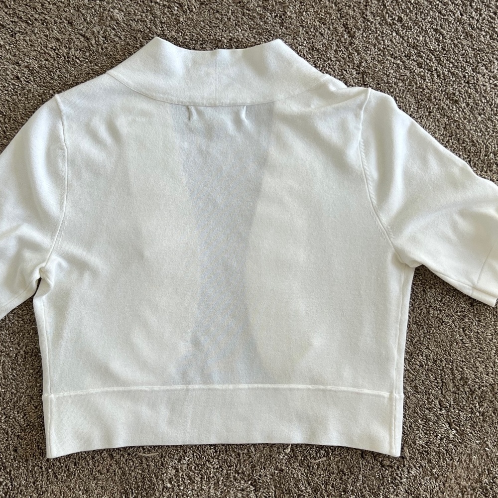 NWT Karl Lagerfeld Bow Sleeve Bolero Cardigan (short-sleeve) - Picture 8 of 9